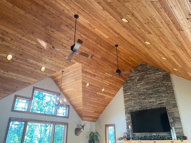 Home ceiling lighting install